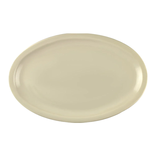 PLATO OVALADO MELAMINA BEIGE 9″
