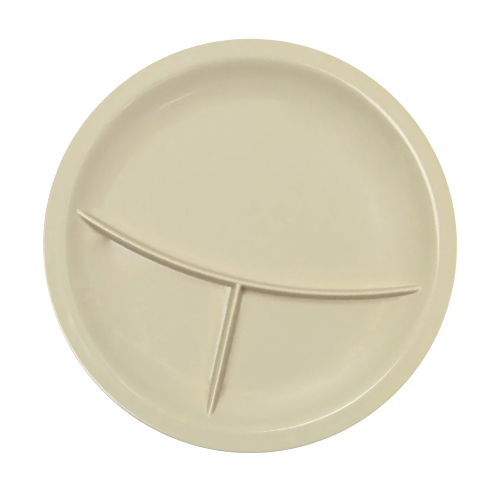 PLATO 3 SECCIONES 9″ MELAMINA BEIGE